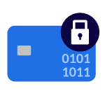 blue icon of a CPI payment card 